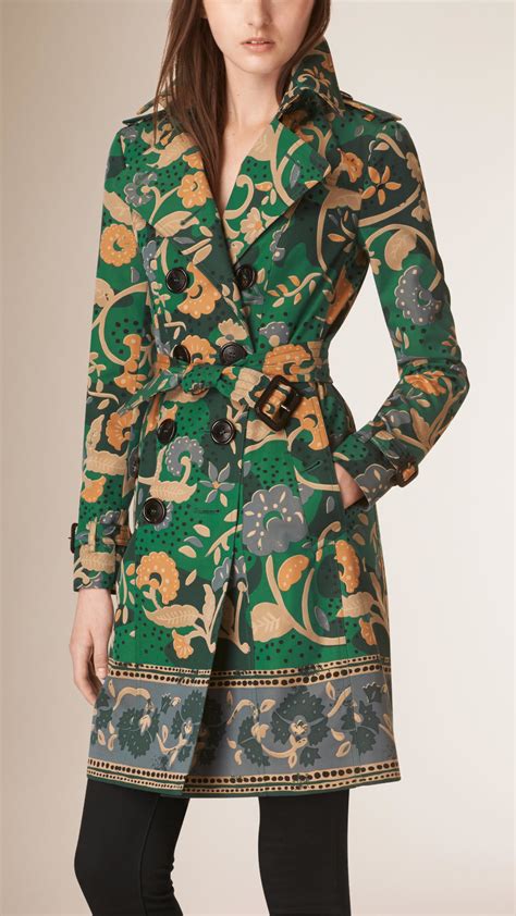 burberry blue floral coat womens|Burberry coat women's outlet.